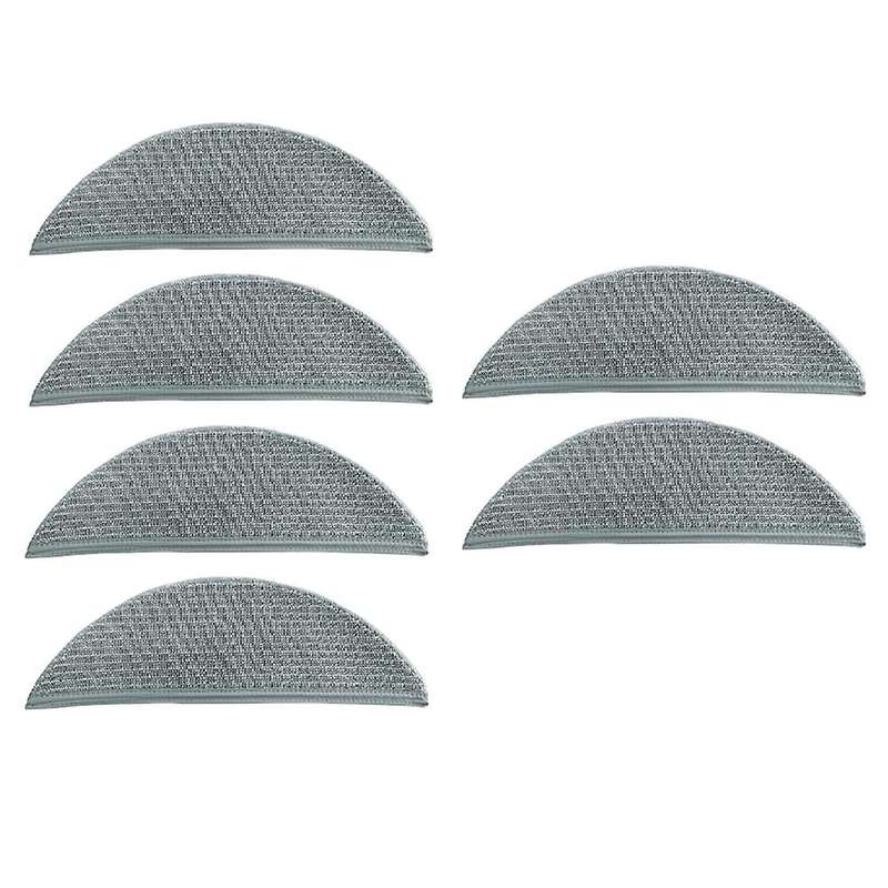 6pcs Mop Cloth Rag Parts for Xiaomi Lydsto R1 Sweeper Mop Cloth Robot