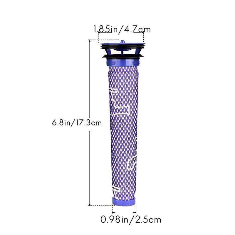 185mm Bristle Brush Roller Prefilter Crevice Tool for Dyson V6 Dc59