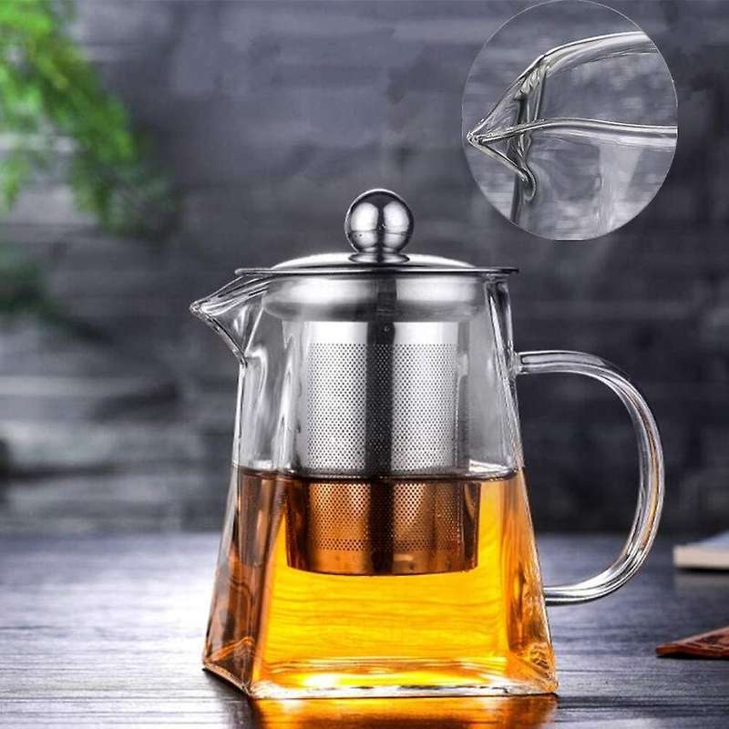 Teapot with Removable Infuser & Handle, for Loose Tea, Teapot 350ml