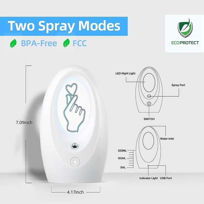 Essential Oil Diffuser 320ml for Office Desk, Personal Humidifier