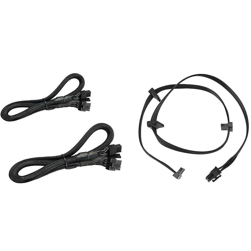 Pcie 6pin Male to 4 Sata Power Supply Cable for Seasonic Focus+