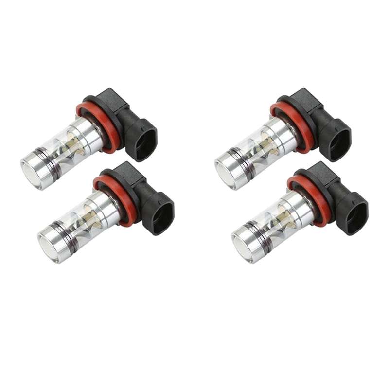 2x H8 H11 H16 6000k White 100w High Power Led Fog Light Driving Bulb