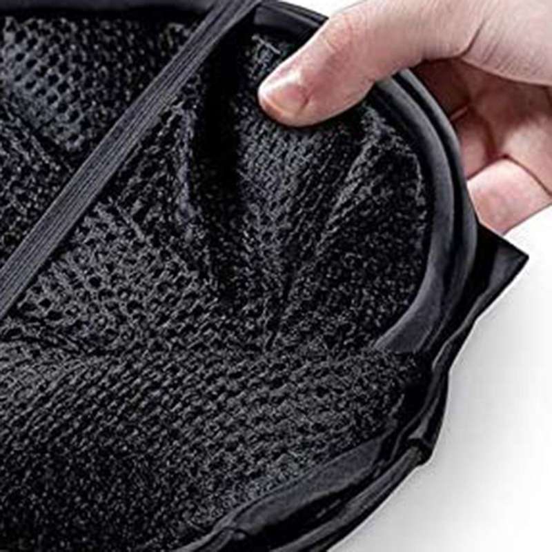 Pop-up Laundry Basket (2 Pcs) Foldable Pop-up with Handle(black)