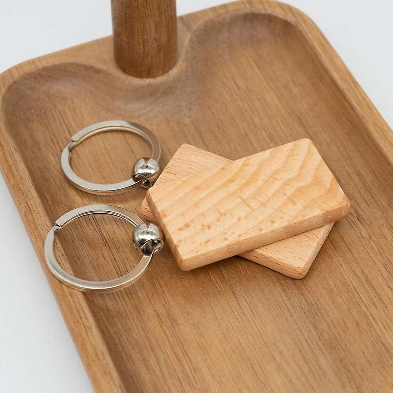Wood Engraving Blanks for Keychains 20 Pack (width:1.22 Inch)