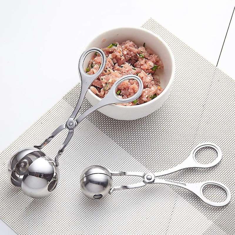 Meatball Maker Scoop, Fruit Cake Press Mold Ice Cream Baller Tool