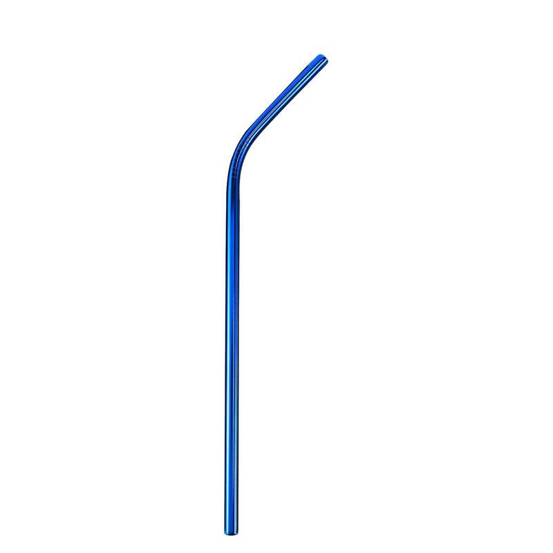 Colorful Stainless Steel Straws 8.5 Inch(7 Straight+7 Bent+4 Brushes)