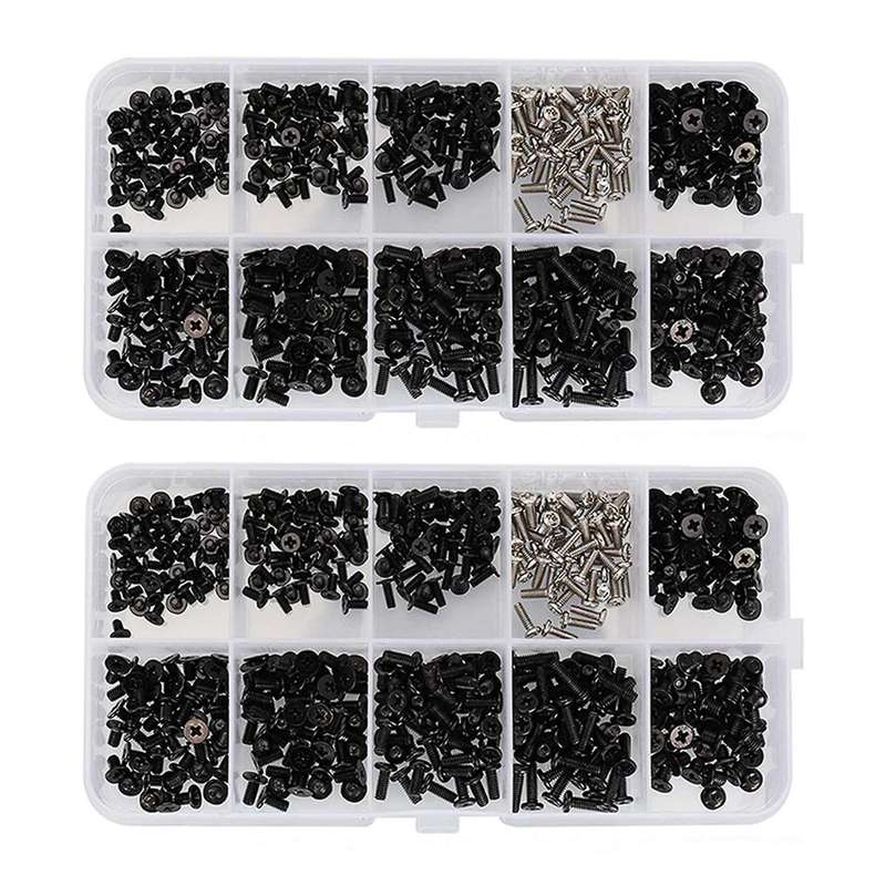 500pcs M2 M2.5 M3 Laptop Notebook Computer Screw Kit Set for Ibm Hp