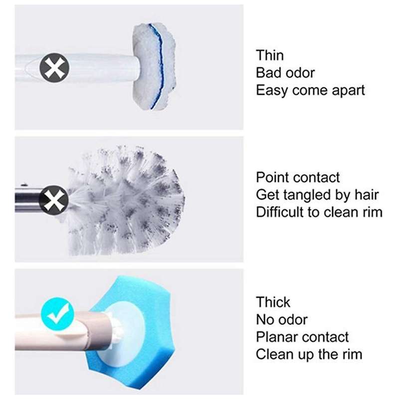 Disposable Toilet Flushable Refill Fresh Brush Refills - 40 Refills