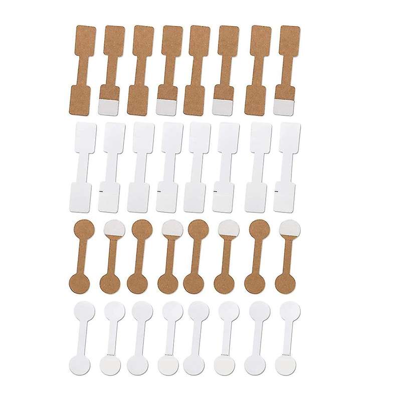 800pcs Blank Jewelry Price Tag Stickers Display Hangtags Jewelry