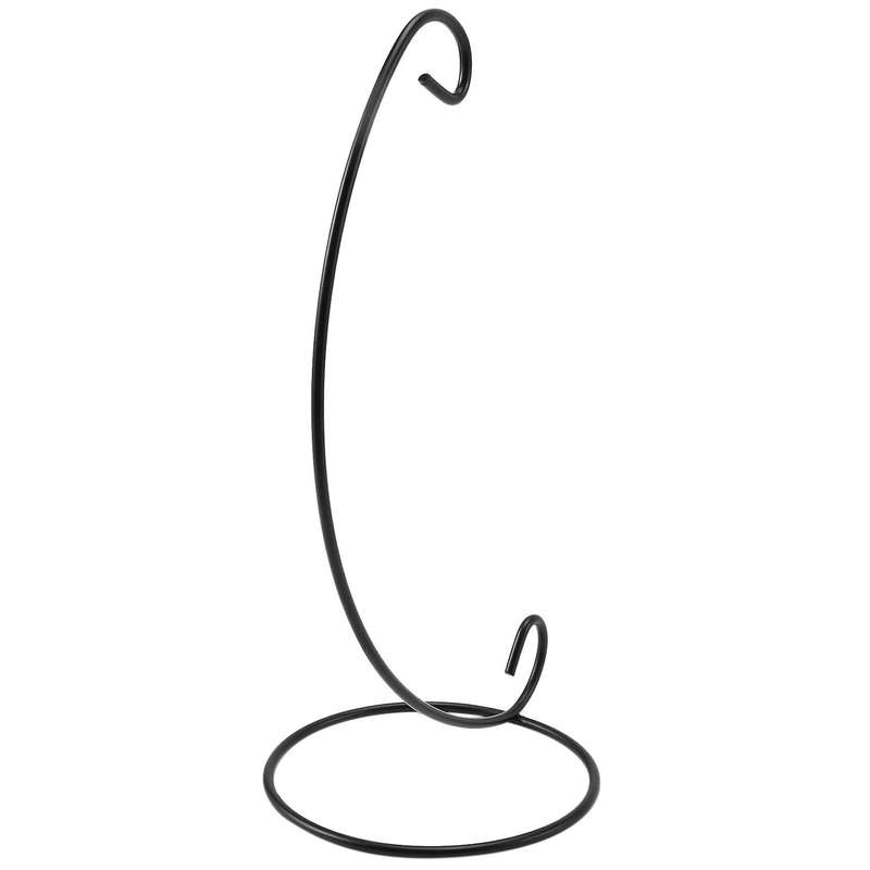 (6 Pack) Ornament Display Stand, Black Iron Hanging Stand Rack