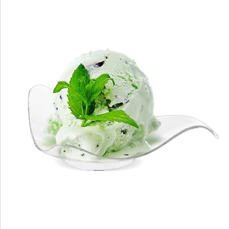 48 Pcs Disposable Plastic Dessert Trial Bowl Triple-cornered Plate