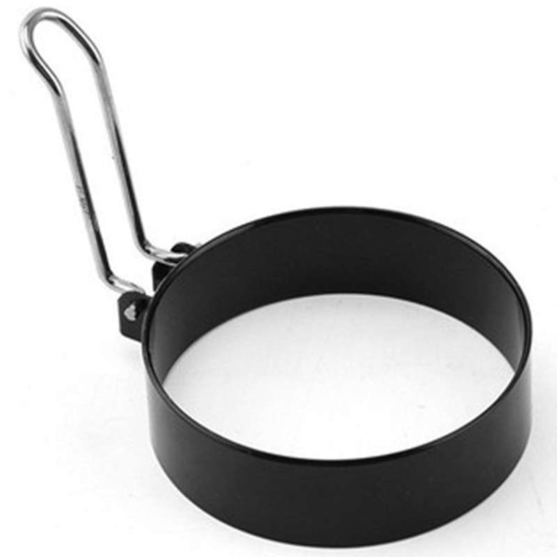 Nonstick Metal Egg Frying Rings Mold with Handle Round Kitchen Tools