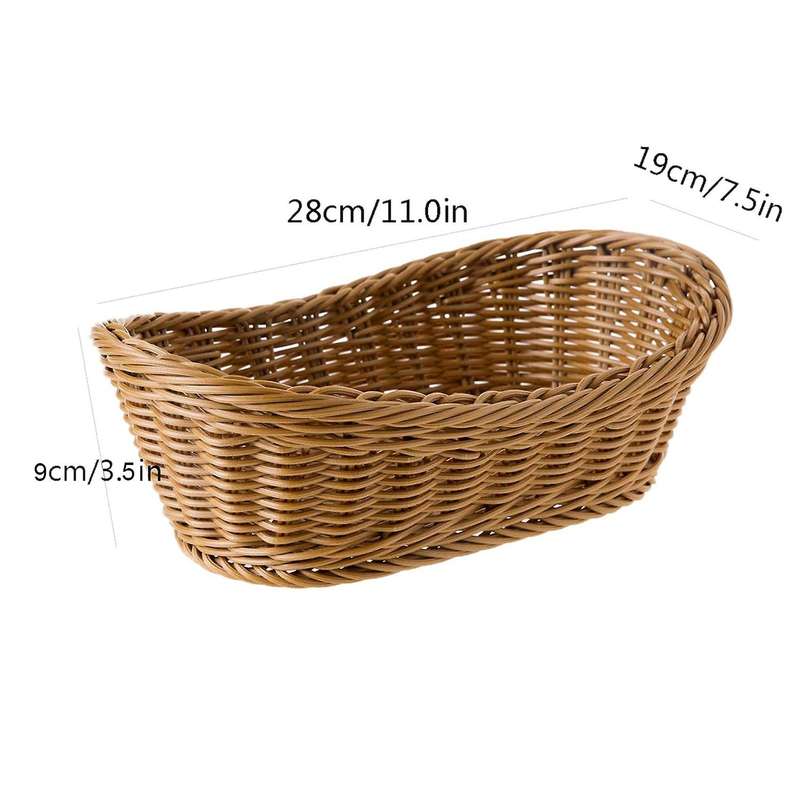 2x 11 Inch Storage Basket for Food Fruit Cosmetic Storage Table Top