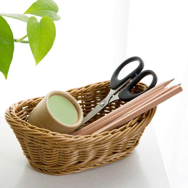 2x 11 Inch Storage Basket for Food Fruit Cosmetic Storage Table Top