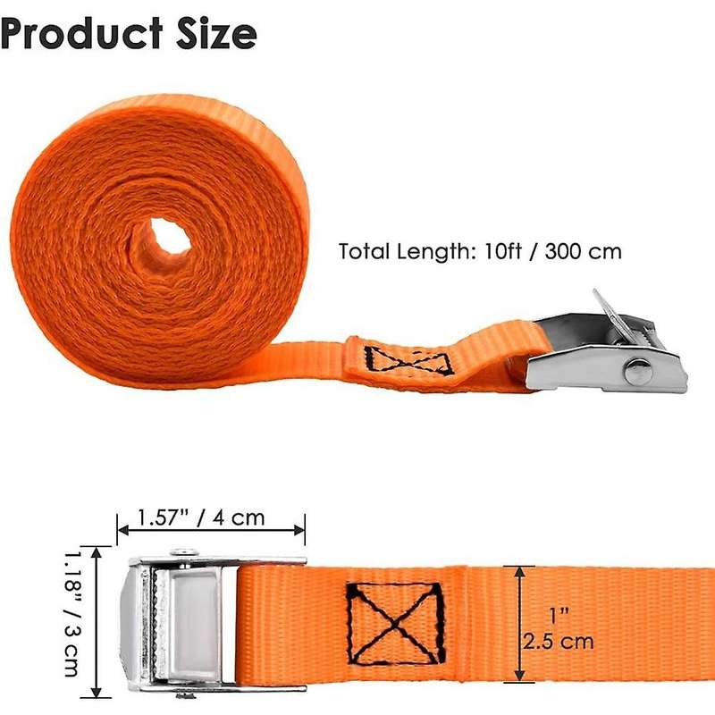 Lashing Straps Tie Down Straps with Zinc Alloy Cam Lock Buckle Up