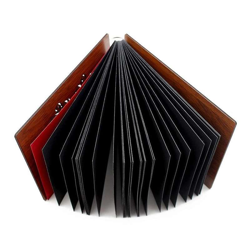 Diy Photo Album Wood Cover Scrapbook 8 X 6 Inches Full Love