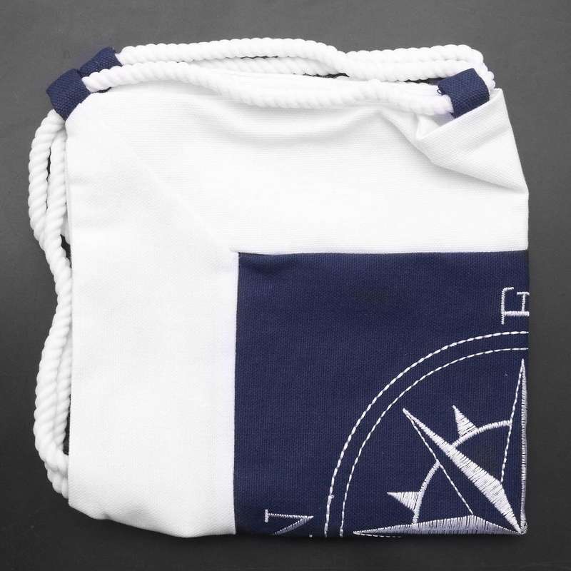 Navigation Furnishing Navy Sea Marine Pillow Case Canvas-blue