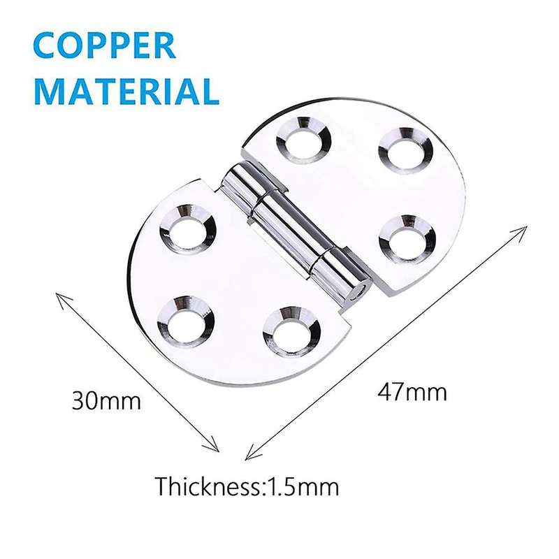 4pcs Table Hinges 180degree Copper Hinges for Cabinets Home Furniture