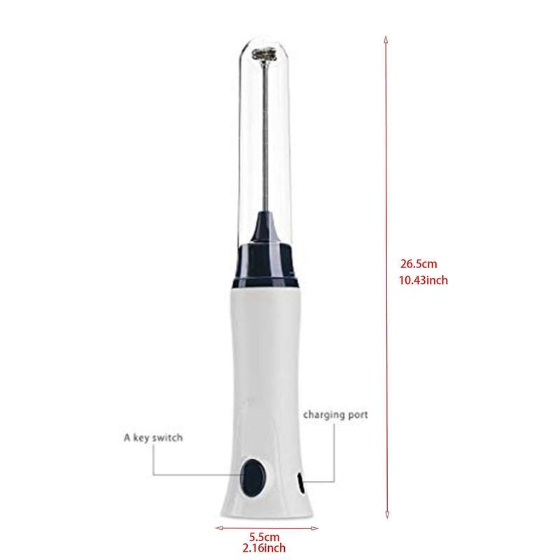 Handheld Electric Coffee Mixer Frother Egg Beater with Cover