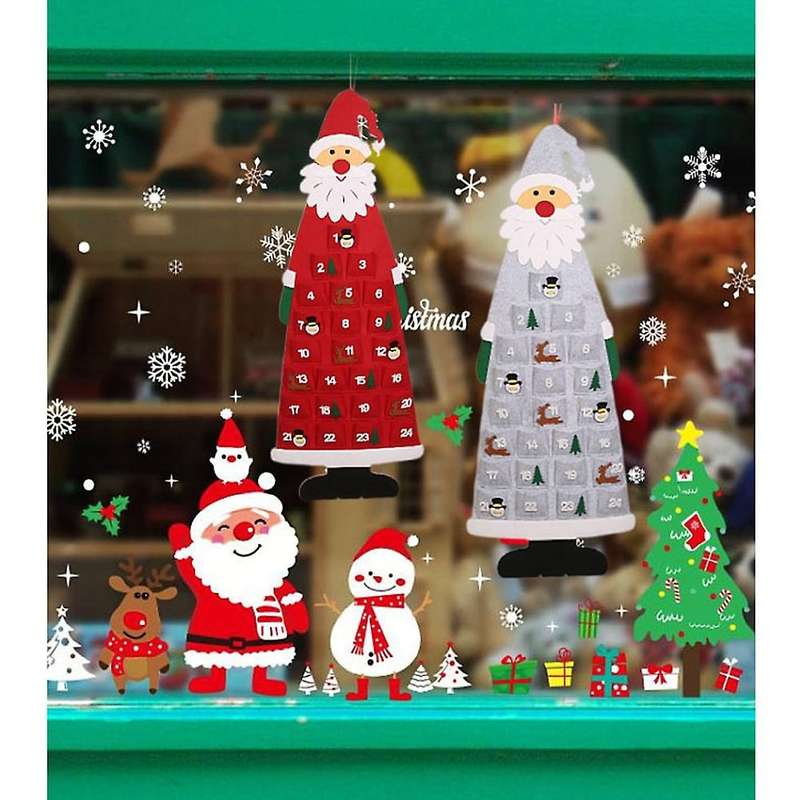 Christmas Advent Calendar Santa Claus Countdown Calendar -b
