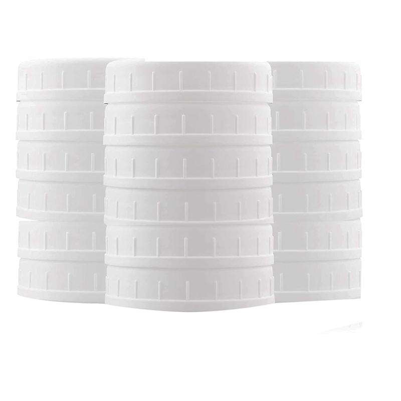 18 Pack Wide Mouth Mason Jar Lids,plastic Caps for Canning Jars