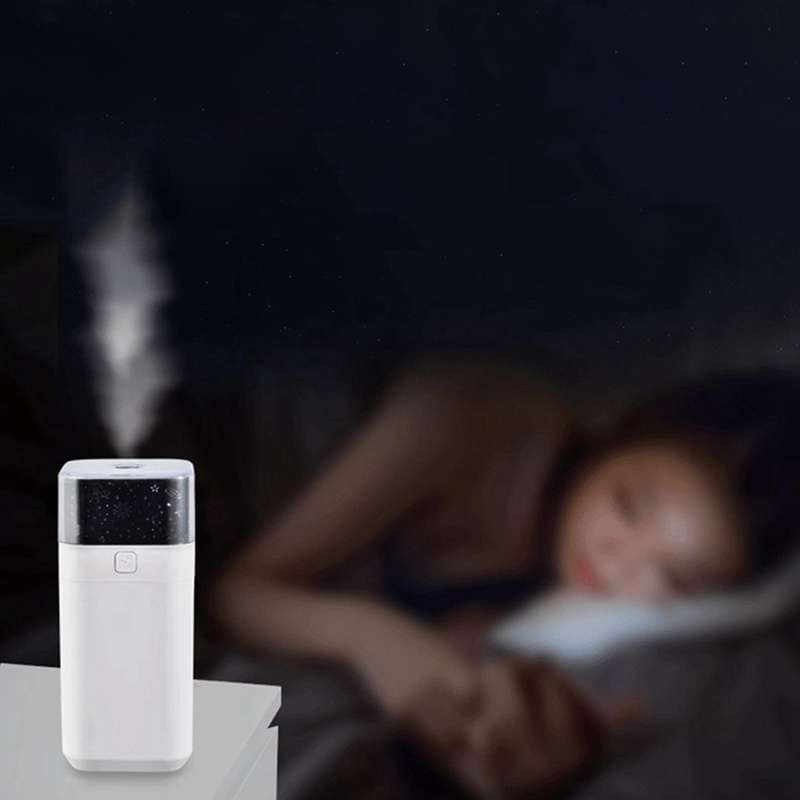 Humidifier 250ml Cold Fog Humidifier Silent Humidifier with Lamp