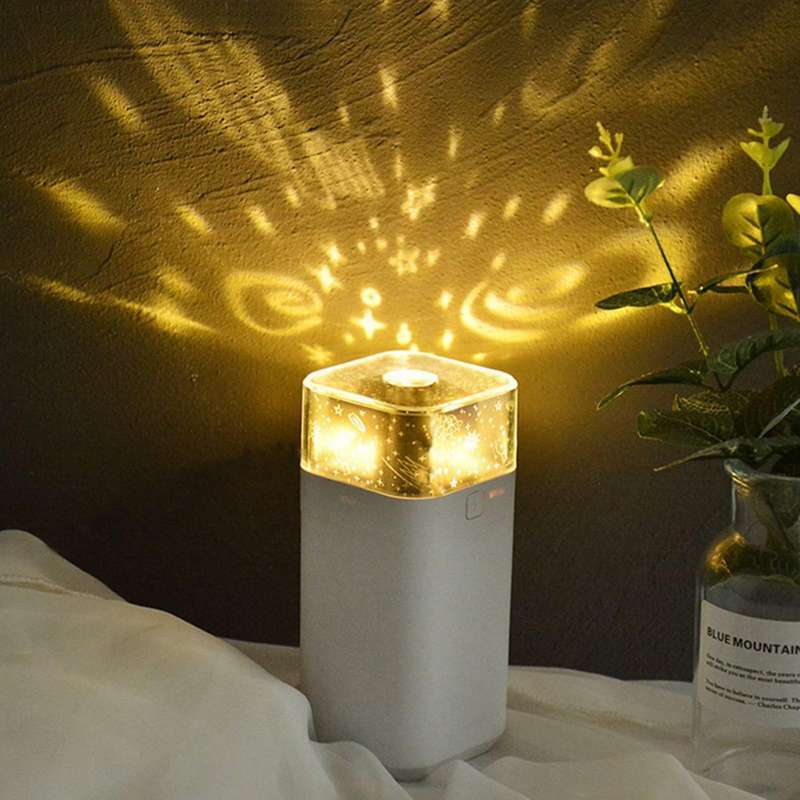 Humidifier 250ml Cold Fog Humidifier Silent Humidifier with Lamp