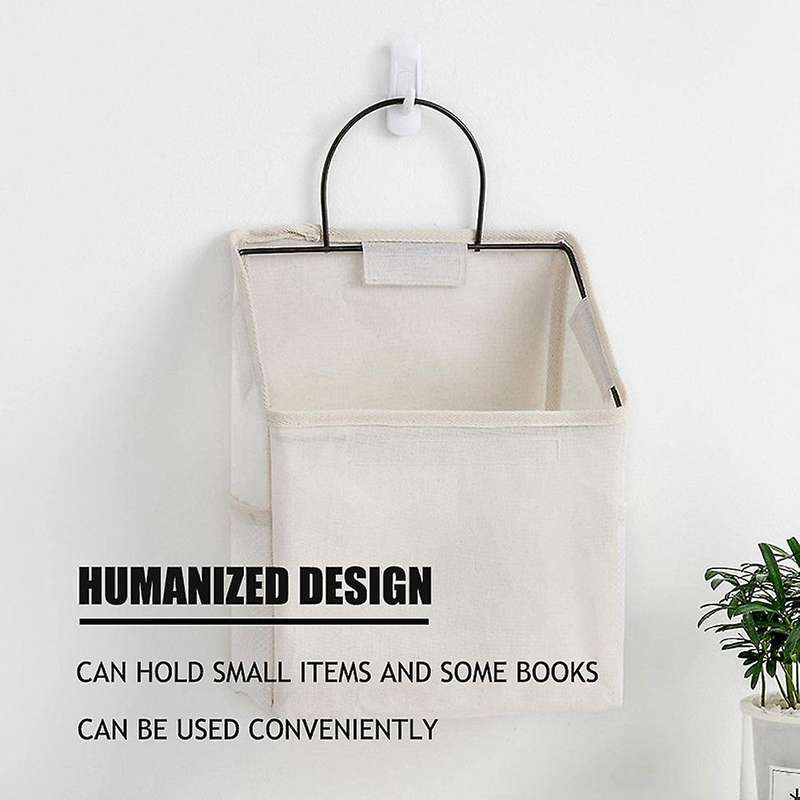 3 Pack Wall Hanging Organizer Bag,for Pocket,dormitory Storage(white)