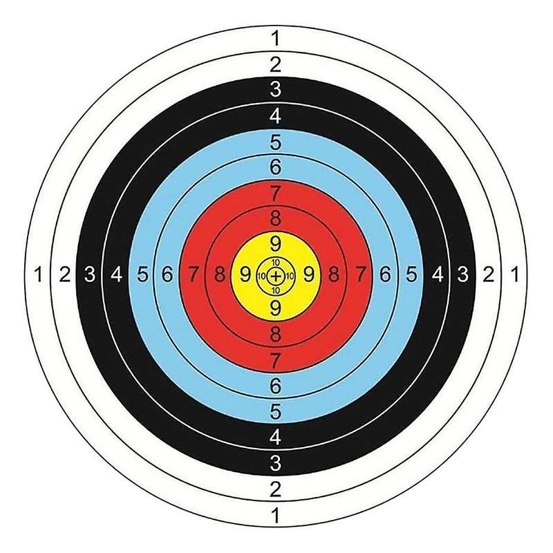 30pcs Archery Paper Targets Arrows Targets Beginner, 16x16 Inch
