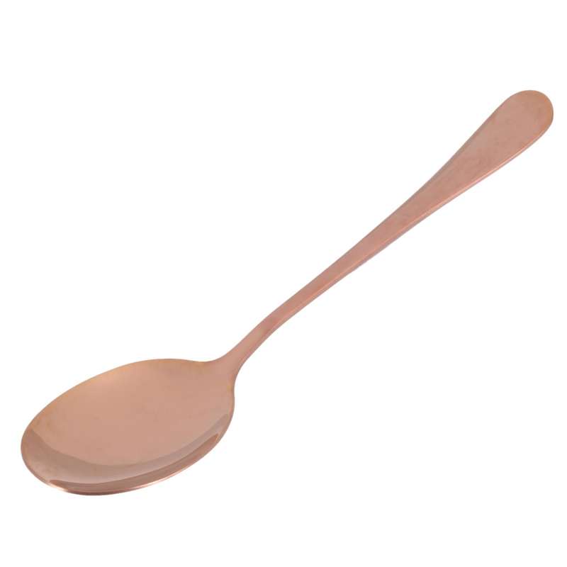 6-piece Serving Flatware Silverware Set,serving Utensil Set,rose Gold