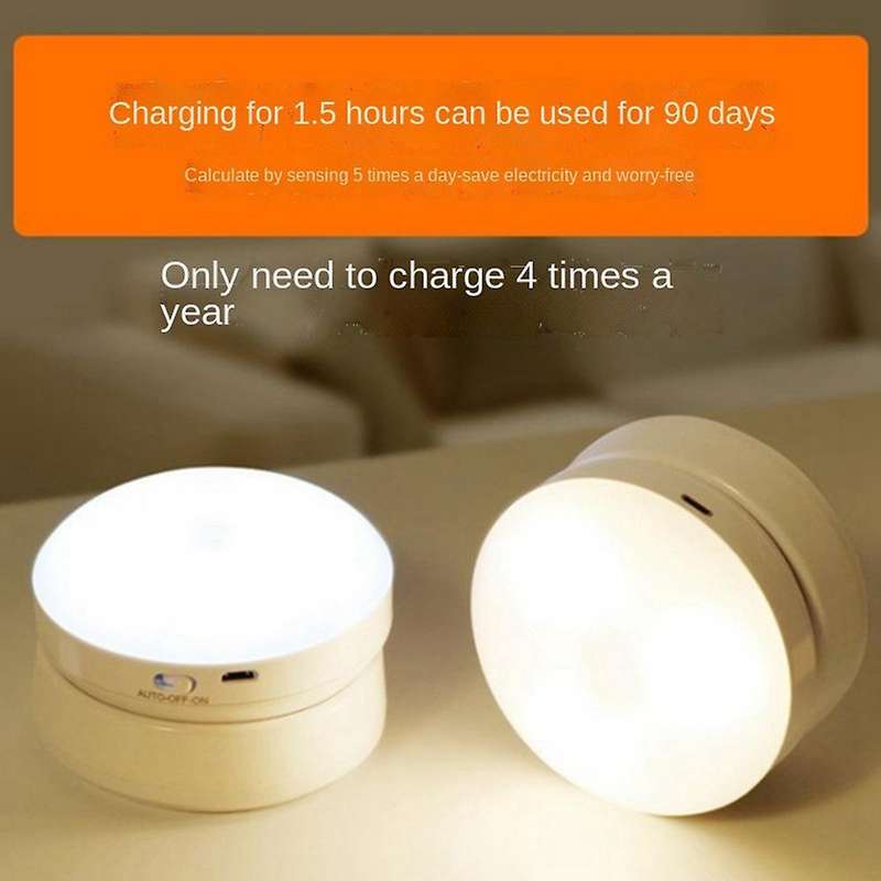 360 Degree Rotating Led Night Light, with Magnetic Base(warm Light)