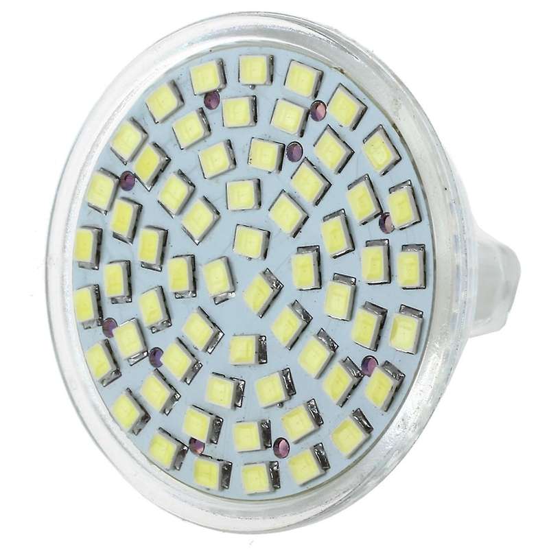 6x Mr16 Gu5.3 White 60 Smd 3528 Led Energy Saving Spotlight Light Lamp Bulb 12v
