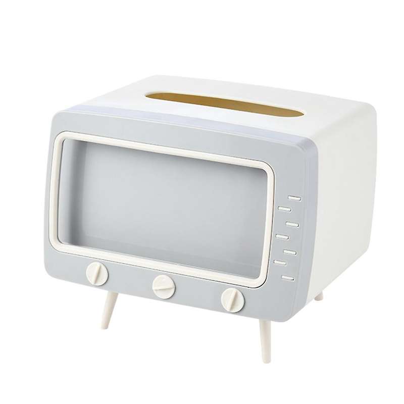 Creative Tv Tissue Box Household Kitchen Tissue Storage Box White