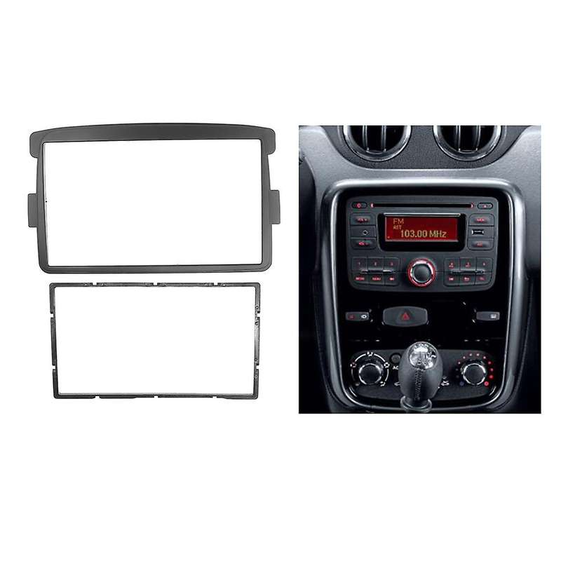 2din Car Fascia for Renault Duster Logan Dacia Car Dvd Frame Kit