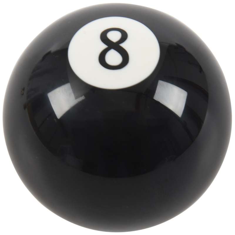 Universal Car Auto Black 8 Ball Gear Shift Knob 8mm 10mm 12mm Adapter