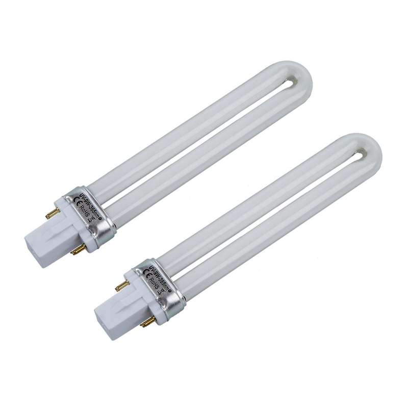9w Uv Lamp Light Bulb Tube Gel Nail Art Dryer, Set Of 4