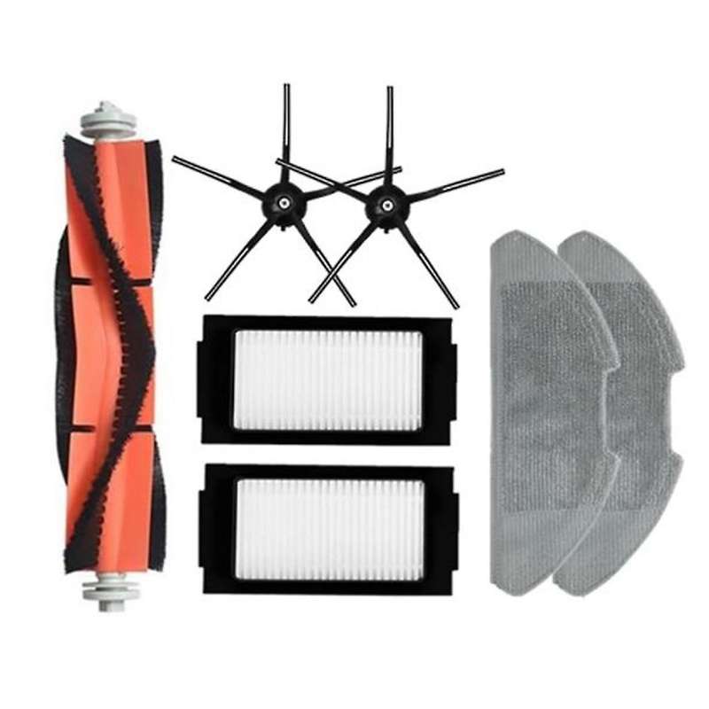 7pcs for Xiaomi Mijia Pro Floor Sweeper Main Brush Filter Screen