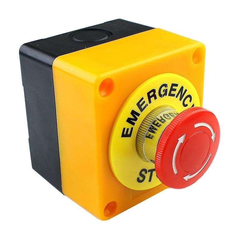 2pcs Red Mushroom Emergency Stop Shut Off Push Button Switch No