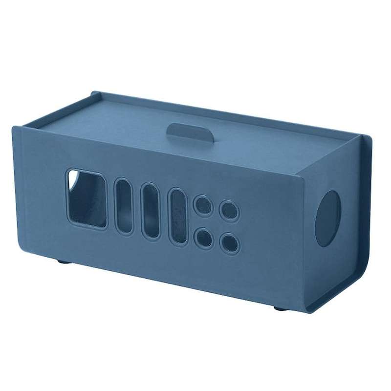 Colour Cable Storage Box Hide Cords Power Strips Surge Protector B