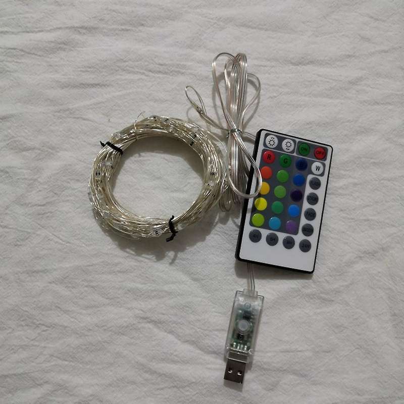 16 Colors Fairy Lights 100 Led Christmas Usb for Party Holiday Decor