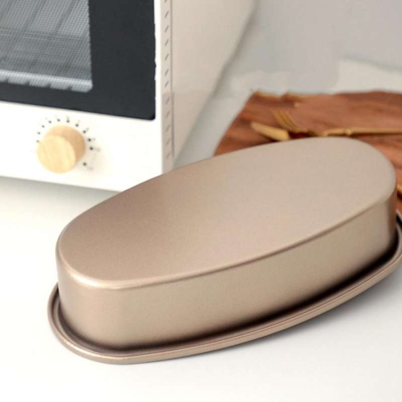 3 Pieces Non Stick Oval Shape Cake Pan Cheesecake Loaf Bread