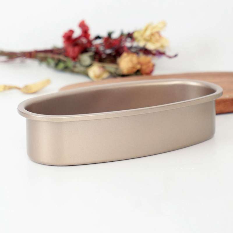 3 Pieces Non Stick Oval Shape Cake Pan Cheesecake Loaf Bread