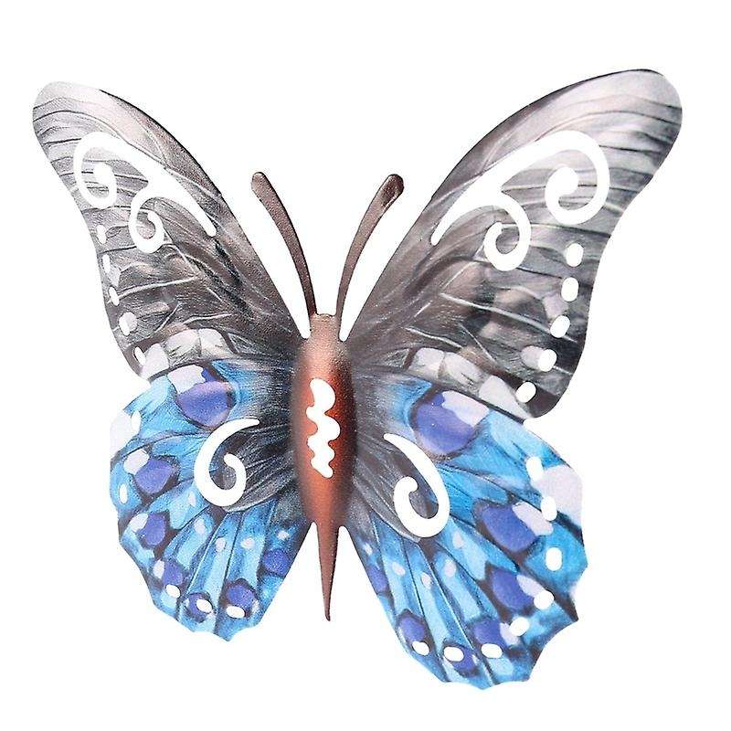 4pcs 3d Metal Butterfly Wall Hanging Decor for Patio Garden Backyard