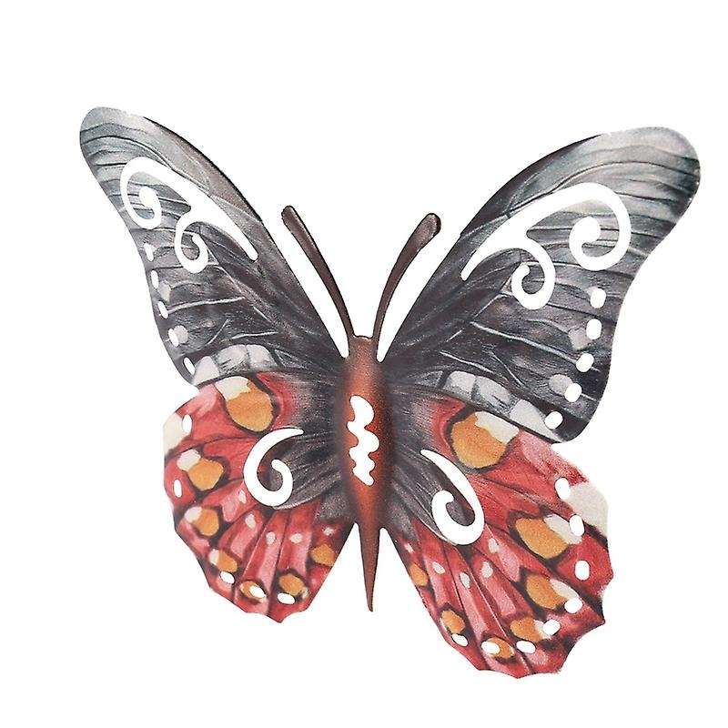 4pcs 3d Metal Butterfly Wall Hanging Decor for Patio Garden Backyard