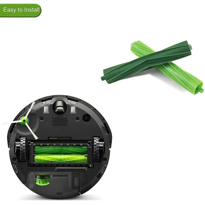 2 Sets Rubber Roller Brushes for Irobot Roomba I3 I3+ I6+ I7 I7+