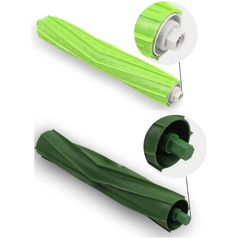 2 Sets Rubber Roller Brushes for Irobot Roomba I3 I3+ I6+ I7 I7+