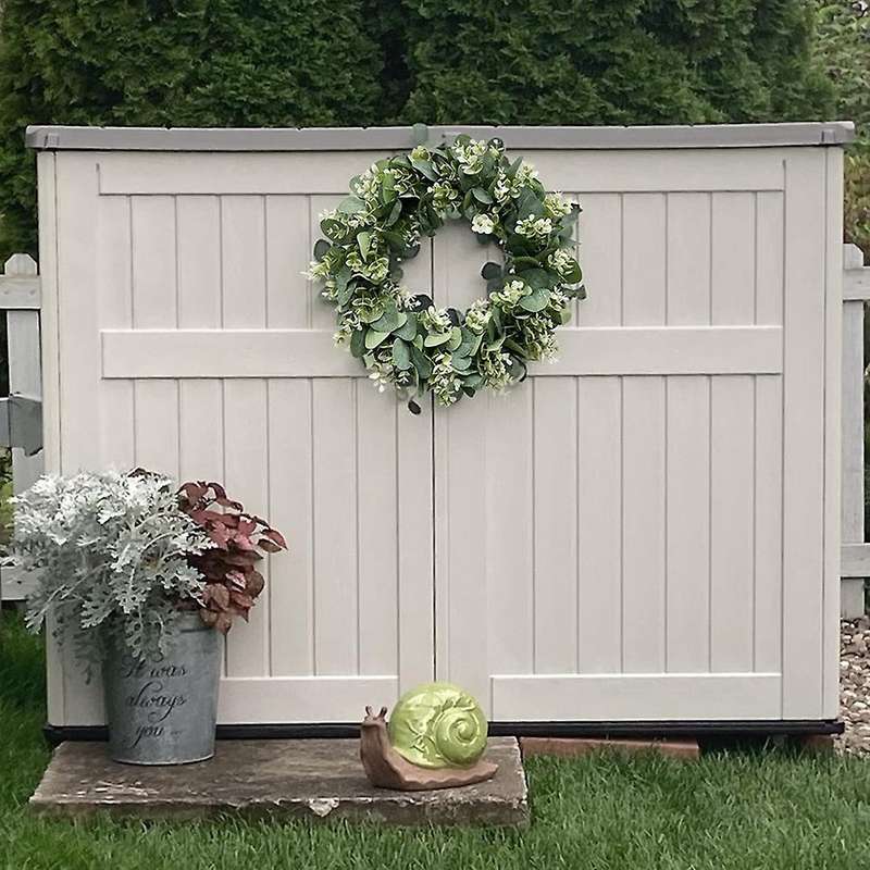 Eucalyptus Wreath Farmhouse Decor, Green Wreath Front Door