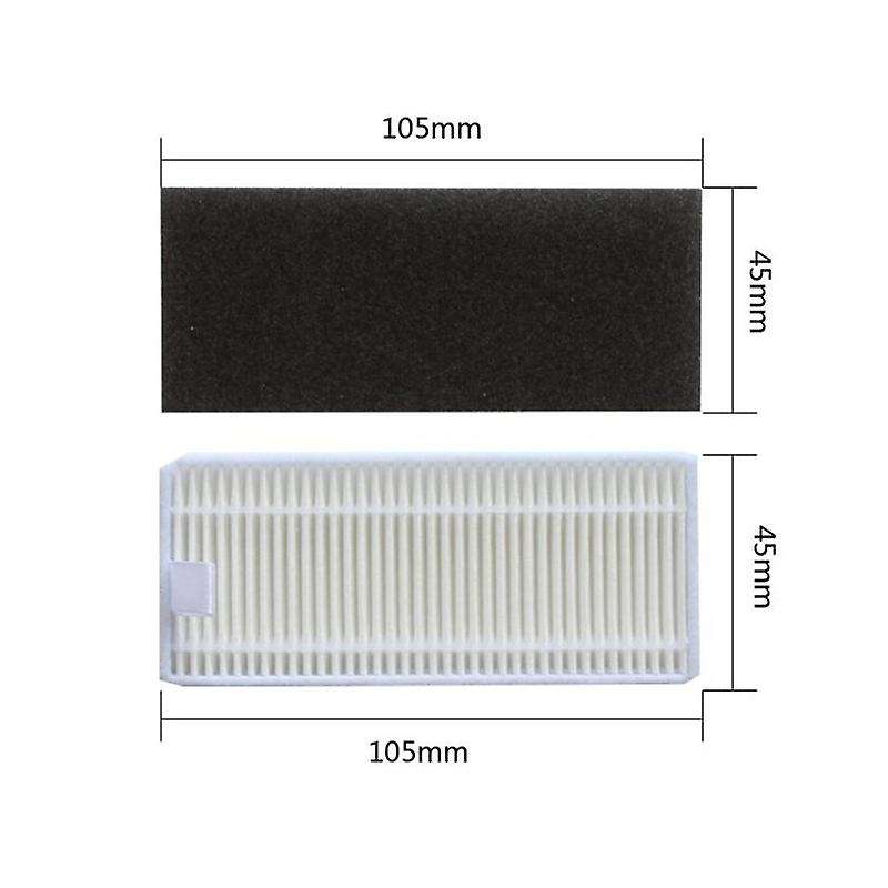 10 Filters & 10 Side Brushes for Lefant M201 T700 M520 Vacuum Cleaner