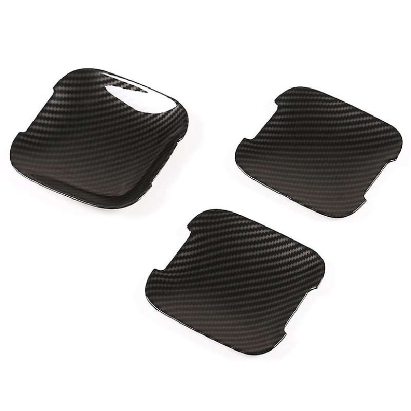 For Land Rover Car Grab Door Handle Bowl Cover Trim, Carbon Fiber