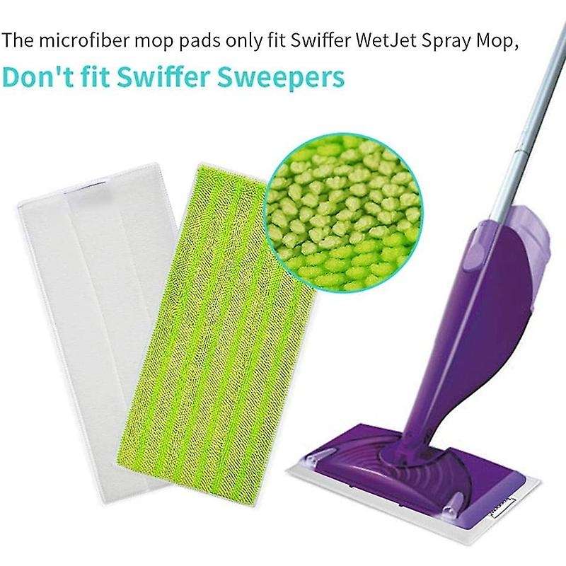 5 Pack Reusable Mop Pads for Swiffer Wet Jet Microfiber Refills